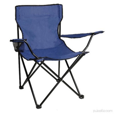 ALEKO BC02 Foldable Camping Hiking Beach Chair Outdoor Picnic Lounge Patio Lawn Garden Chair, Light Blue 555909913